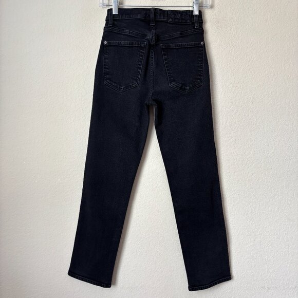 Splendid High Rise Cropped Ankle Essential Black Skinny Jeans - Picture 5 of 10